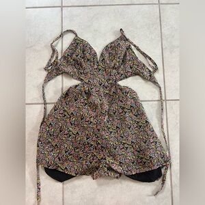 Sky to Moon Floral Women's Romper